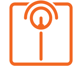 Orange icon with a stylized 'P' and '@' symbol.